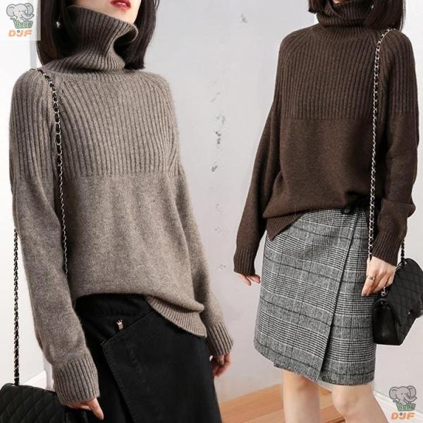 【人気商品】ニット セーター ニットセーター ス レディース ニットソー長袖 ハイネック お洒落 シ...