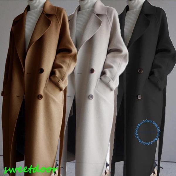 チェスターコート レディース アウター コート 通勤 秋冬 無地 ロングカーディガン 40代50代5...