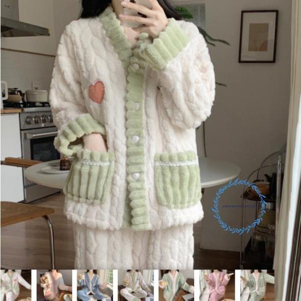 パジャマ 冬 もこもこ ペア ルームウェア 上下 セット パジャマ もこもこ パジャマ 秋冬 プレゼ...