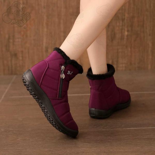 お年寄りスノーブーツ 高齢者用 滑り止め 歩きやすい 疲れにくい おおきいサイズ 婦人靴 ウィンター...