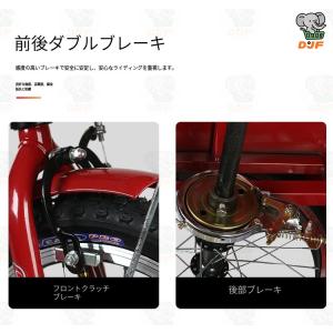 大人用三輪車、三輪折りたたみ自転車、前後二層ブ...の詳細画像3