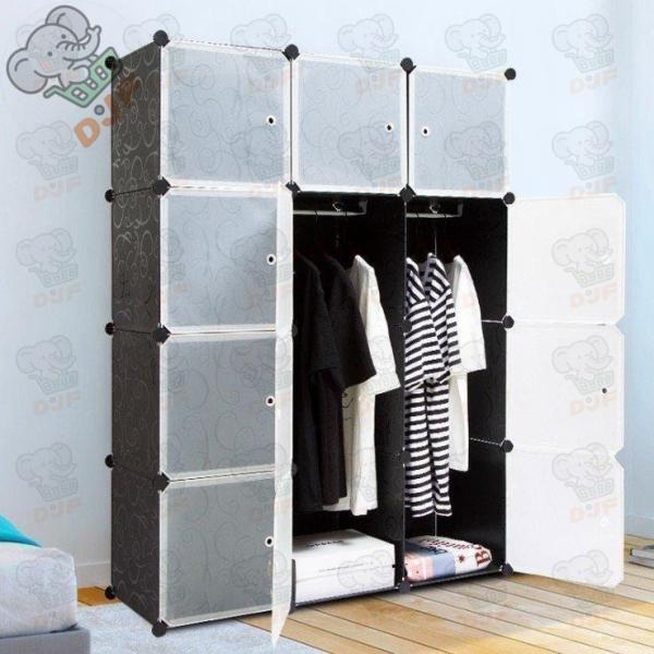 マジック収納ボックス クローゼット ハンガーラック 衣装ケース 衣類収納 DIY収納 収納棚 後付け...