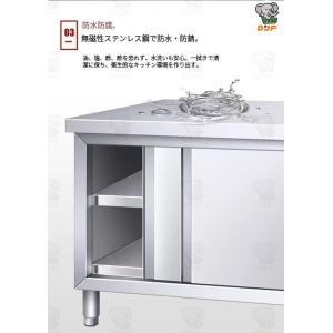 業務用作業台ワークステーション準備テーブル頑丈なステンレス鋼テーブルキッチン作業台キッチンアイランド...