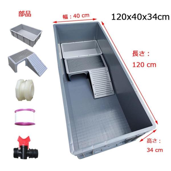 亀観察飼育用プラスチック水槽、特大 亀 飼育ケース、爬虫類ケージ 飼育容器、カメ ボックス、カメ生息...