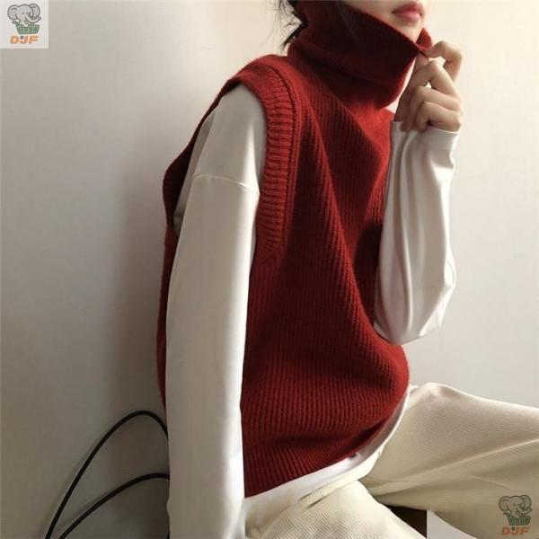 【人気商品】ニット レディース ニット ハイネック 無地 プルオーバー 秋 冬 セーター ニットセー...