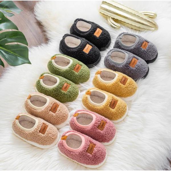 キッズ ルームシューズ 冬靴 裏起毛 子供 スリッパ 暖か 女の子 可愛い カカト付き ジュニア ベ...