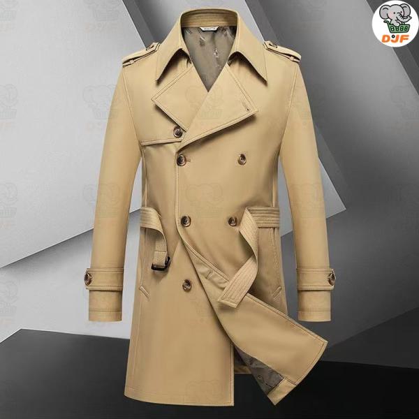 トレンチコート メンズ ロングコート チェスターコート ダブル アウター 紳士服 高級感 スプリング...