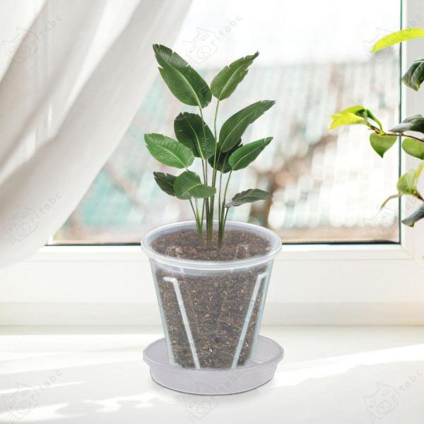 蘭鉢、植木鉢、植え替え用鉢、透明なプラスチック製の蘭鉢、植木鉢 プランター プラ鉢 バラ鉢 スリット...