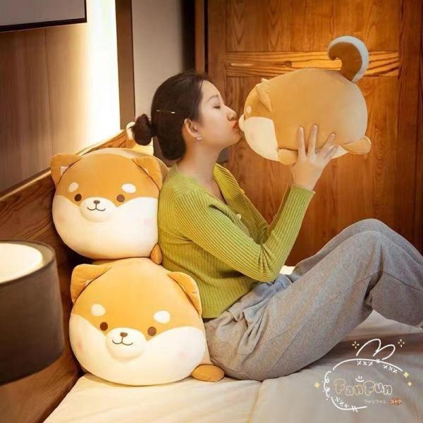 抱き枕 柴犬 ぬいぐるみ ハスキー 80cm 大きい ふわふわ クッション かわいい 誕生日 子供 ...