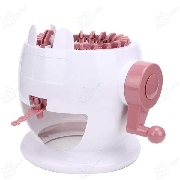 編み機、22本の針編みボード回転ダブルニット織機、編み機機織り機キット、スマート織り編み物丸編み機D...