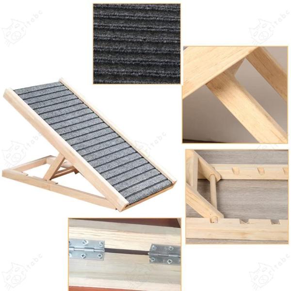 ペットスロープ スライド式 折り畳み ペット階段スロープ 犬の階段 滑り止め 2段 ドッグステップ ...