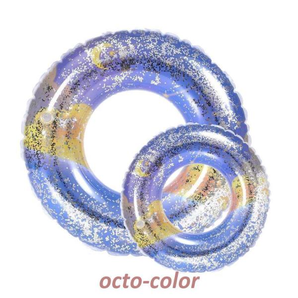 夏の定番かわいい浮き輪 浮き輪 子供用 大人用 ラメ入り フロート かわいい キラキラ ブルー 男の...