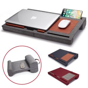 膝上テーブル 折りたたみ クッションテーブル ベッドテーブル マウスパッド付 持ち運び可能 ノートパソコン ラップデスク テレワーク ONSURU 正規品