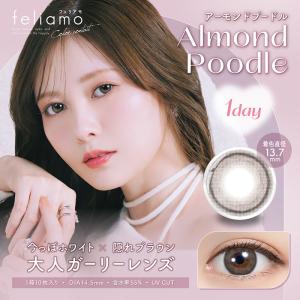 【フェリアモ1Day合計3箱以上ご購入で1箱分1円クーポン】 feliamo（フェリアモ） アーモンドプードル 1day 度なし 度あり カラコン 1箱10枚 ワンデー 白石麻衣