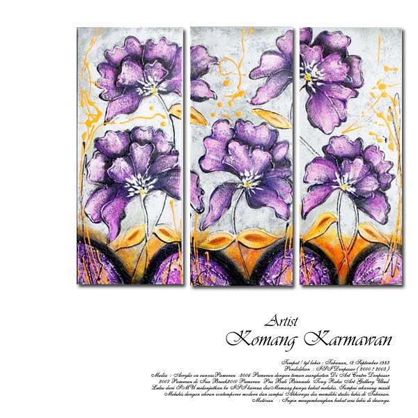 絵画 バリ絵画 アートフラワー 花 リゾート アジアン 絵画 アート パネル モダン アートフレーム...