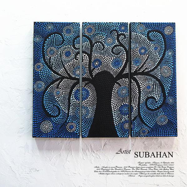 絵画 バリ絵画  ドットペイント アボリジニ リゾート アジアン アジアンアート モダン アート ア...