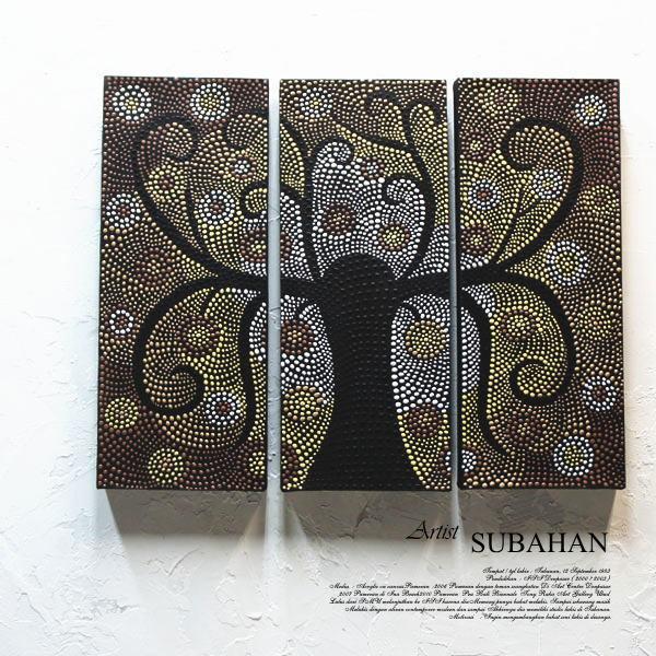 絵画 バリ絵画  ドットペイント アボリジニ リゾート アジアン アジアンアート モダン アート ア...