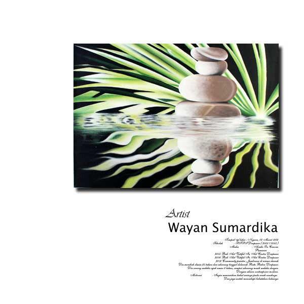 絵画 バリ絵画 アートフラワー12944 石 ストーン パネルアート モダンアート アートフレーム ...