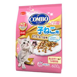 日本ペットフード コンボキャット 子ねこ用 ミルクチップ添え 600g　猫フード　猫エサ　猫フード　猫エサ　キャットフード｜behatu