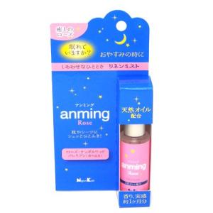 日本香堂 アンミング ローズ リネンミスト 15ml｜behatu