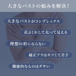 胸を小さく見せる ブラジャー 大きいサイズ 脇...の詳細画像4