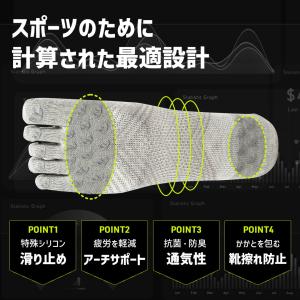 ランニングソックス 5本指 滑り止め メンズ ...の詳細画像4