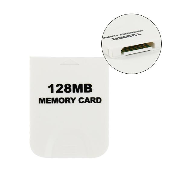 メモリーカード 2043ブロック 128MB Wii対応 ゲームキューブ対応 互換品 大容量 ホワイ...