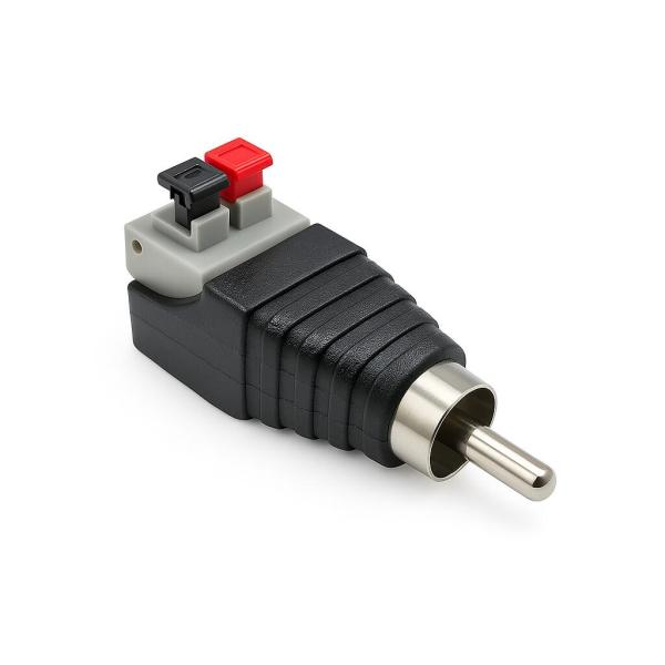 スピーカー ケーブル RCA オス コネクタ 互換品 変換 アダプタ DC ジャック プラグ 音響 ...