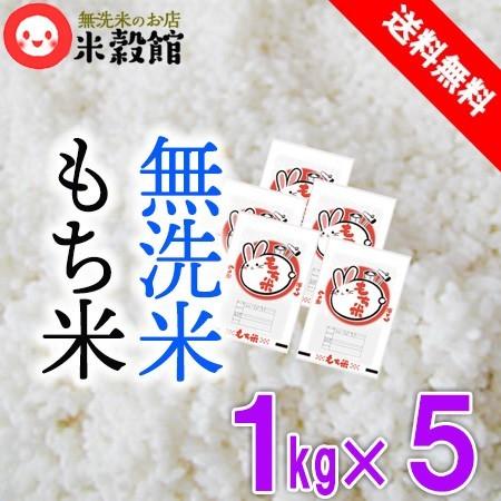令和7年産 もち米5kg (1kg×5個セット) 無洗米 小分け 送料無料