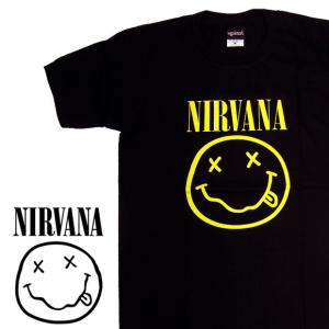 NIRVANA ニルヴァーナ ニルバーナ 半袖Tシャツ BA-0007-BK BAND LOGO TEE バンドロゴTシャツ｜being-yah