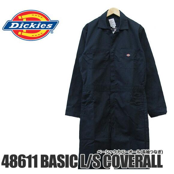 ディッキーズ つなぎ 長袖 メンズ おしゃれ Dickies 作業服 ZIP無し 長袖つなぎ 486...