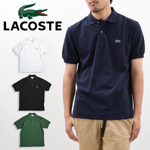 ラコステ LACOSTE ポロシャツ メンズ 半袖 クラシックフィット 鹿の子 CLASSIC FI...