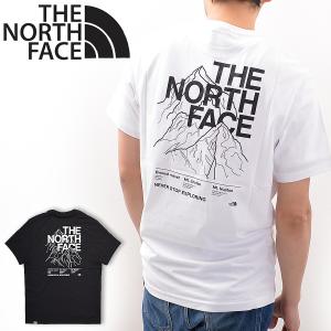 THE NORTH FACE Tシャツ メンズ 半袖Tシャツ ノースフェイス NF0A7Z9K バックプリント ハーフドーム MEN'S SS MOUNTAIN OUTLINE TEE｜being-yah