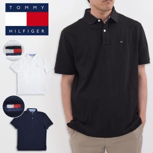 【並行輸入品】TOMMY HILFIGER トミーヒルフィガー ポロシャツ メンズ 半袖 ワンポイント ロゴ クラシックフィット