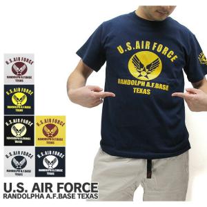 U.S. AIR FORCE 染み込み Tシャツ 袖裾共シングルステッチ 軍物 U.S AIR FORCE BASE Tシャツ ジャスト エドワーズ空軍基地 半袖Tシャツ