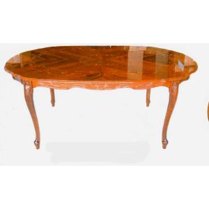 イタリア製 ヴェローナ クラシック ダイニングテーブル 円形 幅110 丸