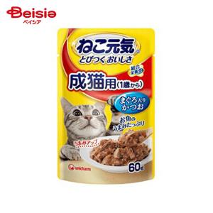 ユニチャーム ねこ元気パウチ 総合栄養食 成猫用（1歳から） ささみ