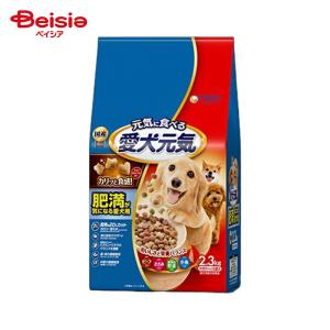 愛犬元気 全成長段階用 ビーフ・緑黄色野菜・小魚入り ( 2.3kg