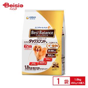 ドッグフード ユニ・チャーム ベストバランスカリカリ ミニチュアダックス7歳1.8kg｜beisia