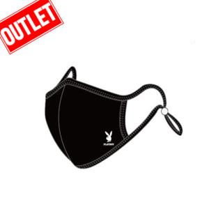 アウトレット  マスク プレイボーイ PLAYBOY アジャスター付コットンマスク ブランク BLACK  コットン