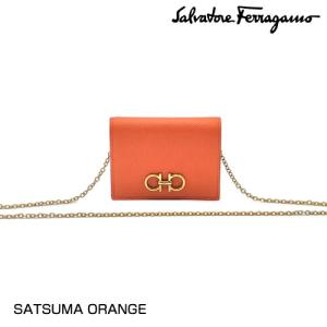 サルバトーレフェラガモ SALVATORE FERRAGAMO コンパクト財布 220269 746683 SATSUMA ORANGE