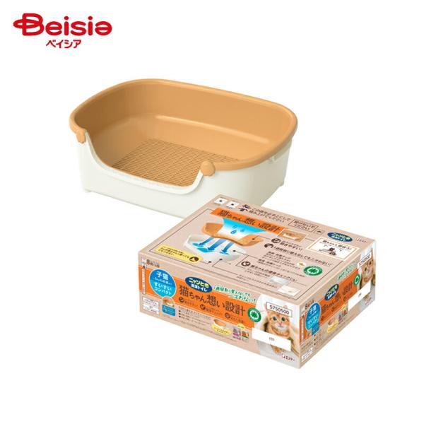 エステー ニャンとも清潔トイレ すいすいコンパクト アイボリー＆ペールオレンジ