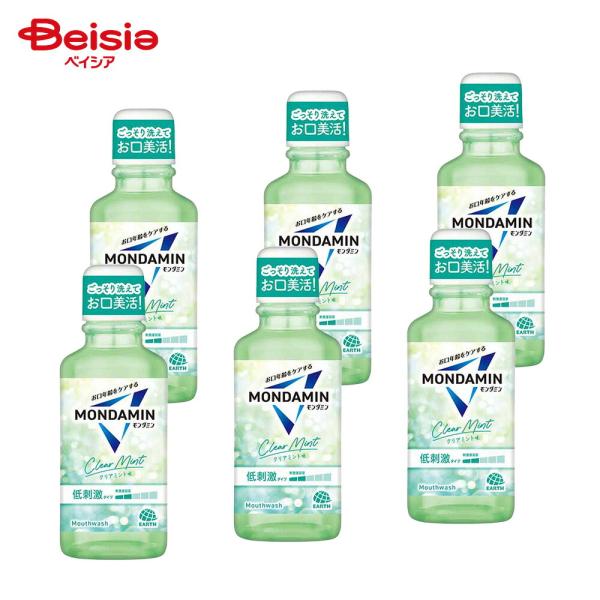 モンダミン クリアミント 100ML 6個 | マウスウォッシュ 携帯用 トラベル 旅行 口臭ケア ...