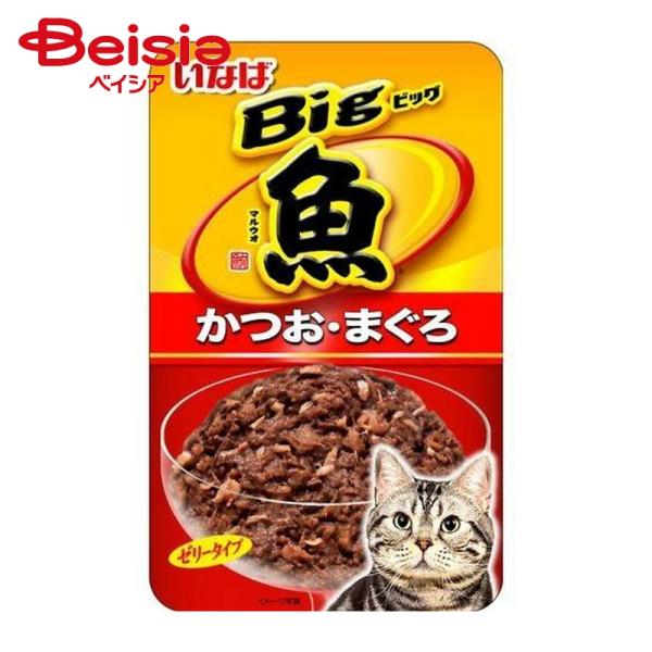 キャットフード いなば食品 Bigマルウオかつお・まぐろ80g ×12個