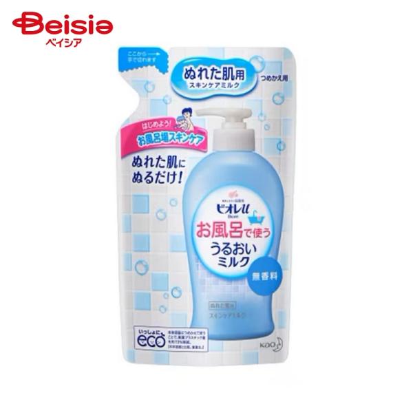 花王 ビオレｕお風呂で使ううるおいミルク無香料つめかえ用250ml
