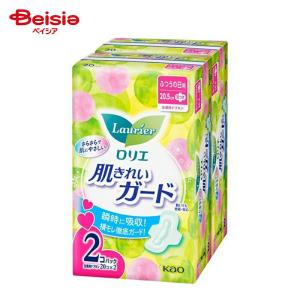 花王 ロリエ肌きれいガード昼用羽つき20個入×2...の商品画像