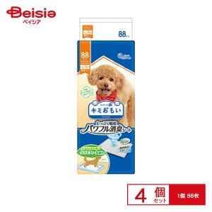 旧品 特価 エリエールペット キミおもい パワフル消臭シート R 88枚 x4 | ペットシーツ 犬 猫 エリエール キミおもい パワフル消臭シート レギュラー 88枚