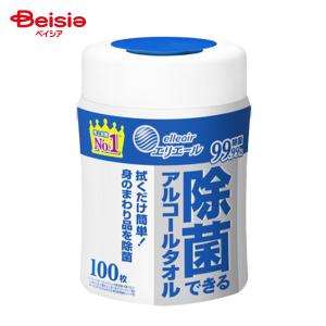 大王製紙 エリエール 除菌できるアルコールタオル 本体 100枚入 ウェットティッシュの商品画像