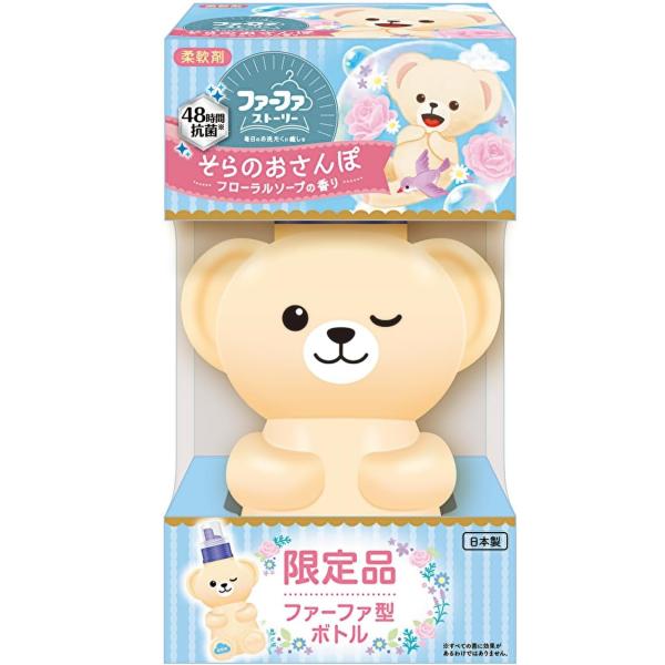 NSファーファ ファーファストーリー柔軟剤 そらのおさんぽ 500ml くま型ボトル フローラルソー...