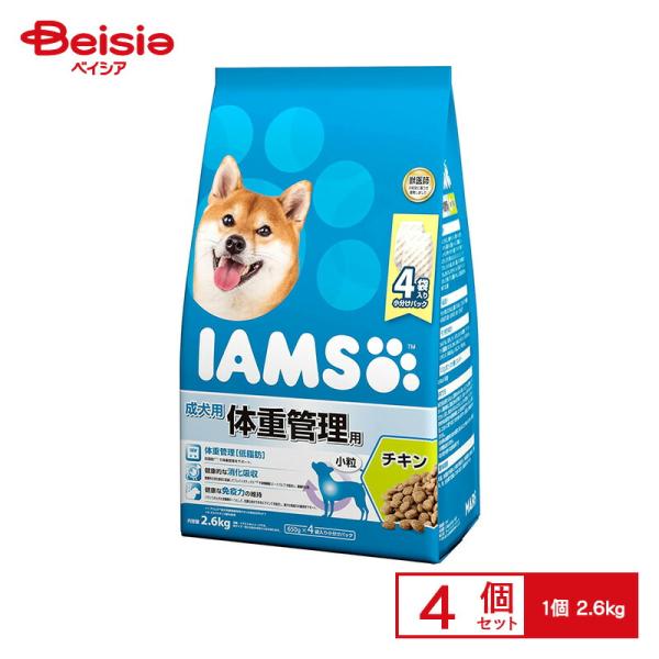 ドッグフード マースジャパンリミテッド アイムス成犬用体重管理用チキン小粒2.6Kg ×4個